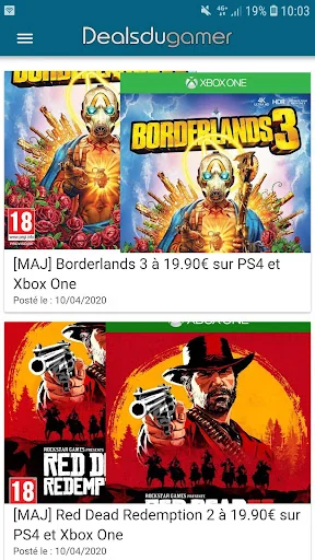 Dealsdugamer : bons plans jeux