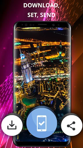 City at night wallpapers 4K screenshot 3