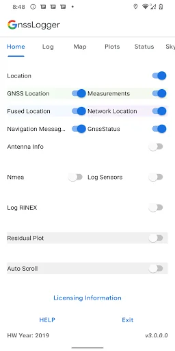 GnssLogger App