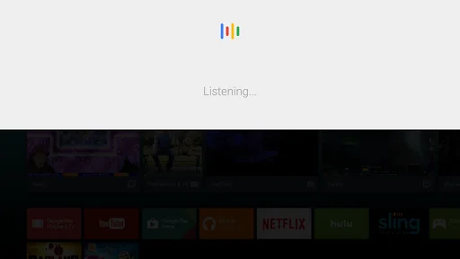 Google app for Android TV screenshot 1