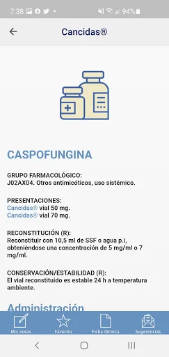 Medicamentos vía parenteral screenshot 3