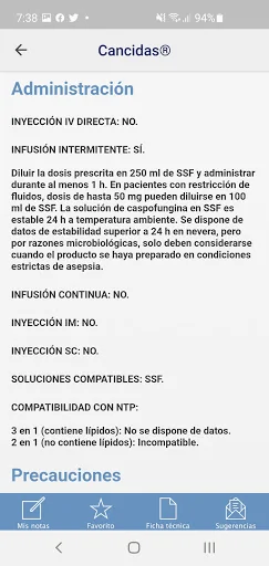 Medicamentos vía parenteral screenshot 4