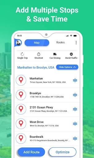 GPS Route Planner screenshot 2