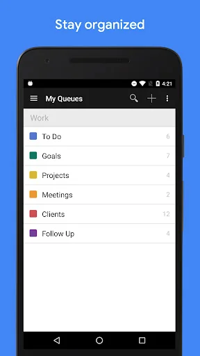 GQueues | Tasks & To-Do Lists screenshot 1