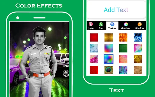 Men police suit photo editor screenshot 4