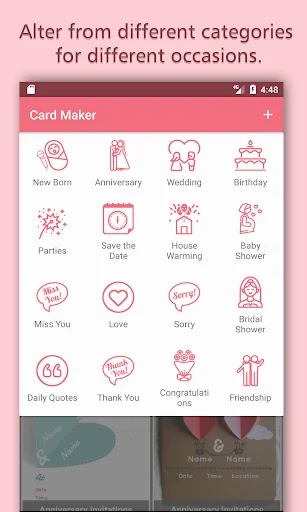 Party Invitations & Greeting C screenshot 2