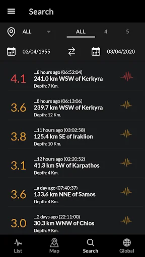 Greece Earthquakes screenshot 2