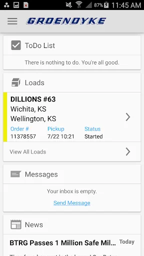 Groendyke Transport Mobile screenshot 2