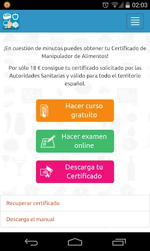 Carné manipulador de alimentos
