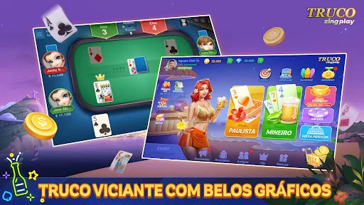 Truco ZingPlay: Jogo de cartas screenshot 1