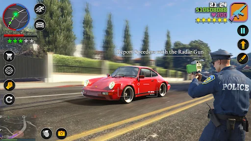 US Cop Car Chase Game 3D screenshot 3