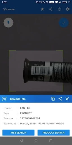 QScanner - QR code & Barcode s screenshot 3