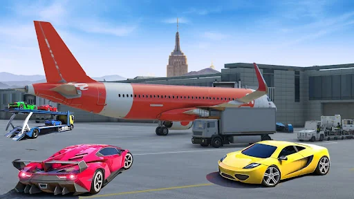 Airplane Car Transporter Pilot