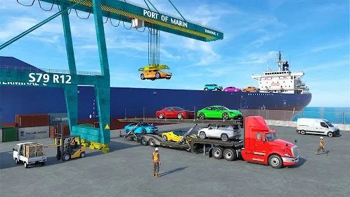Cars Transporter Truck Games