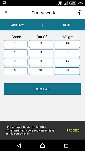 GUC GPA Calculator screenshot 2