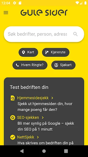 Gule Sider - Søk, oppdag, del screenshot 1