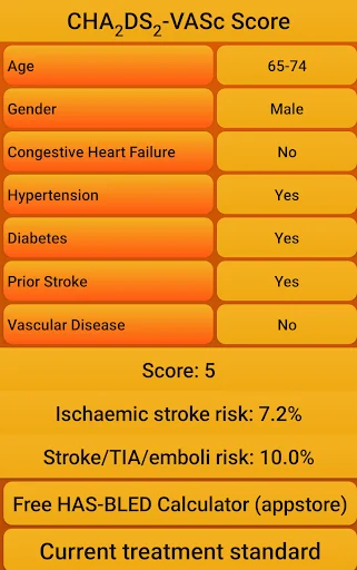 Atrial fibrillation risk calc
