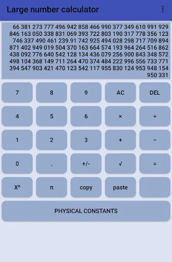 Large number calculator screenshot 2