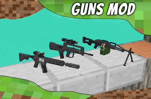 Mod Guns for MCPE. Weapons mod screenshot 3