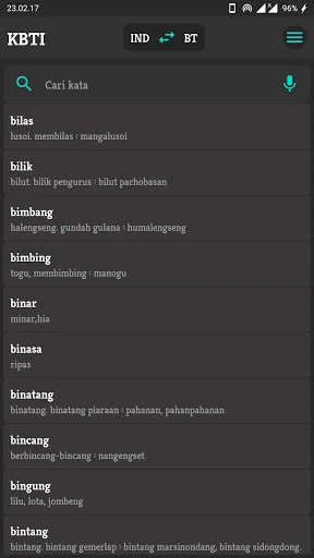 Kamus Batak Indonesia Offline
