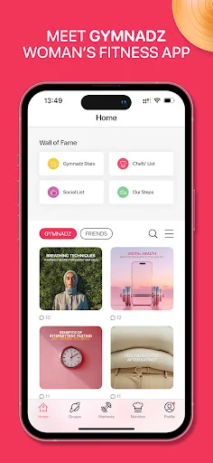 GymNadz - Women's Fitness App screenshot 1