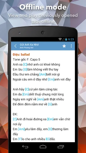 Hop Am Chuan - Guitar Tabs and screenshot 2