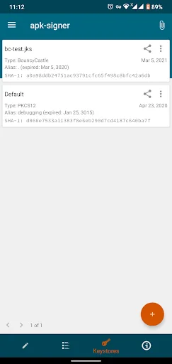 apk-signer screenshot 3