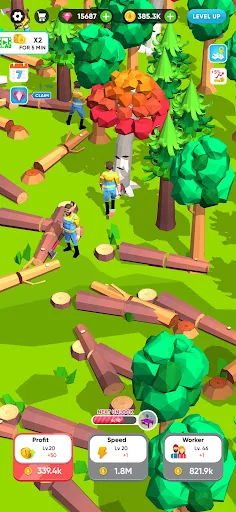 Idle Lumber Mill - Wood Game