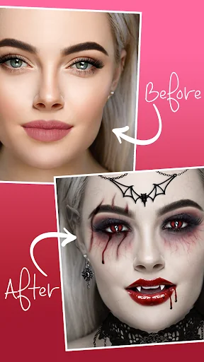 Halloween Vampire Makeup screenshot 2