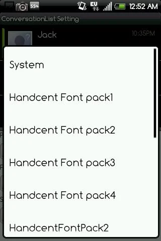 Handcent Font Pack5 screenshot 2