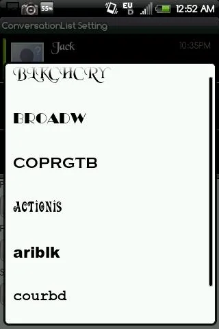 Handcent Font Pack5 screenshot 3