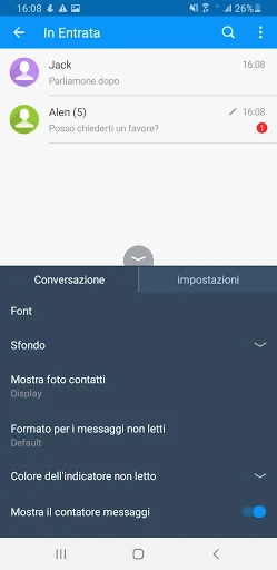 Handcent SMS Italian Language  screenshot 3