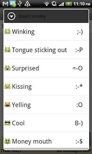 Handcent Smileys Plugin (Andro screenshot 1