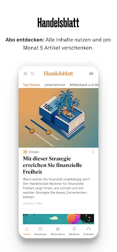 Handelsblatt - Nachrichten screenshot 1