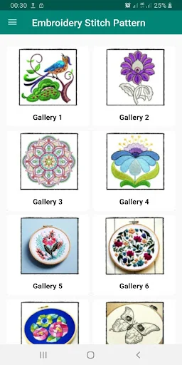 Hand Embroidery Stitch Pattern