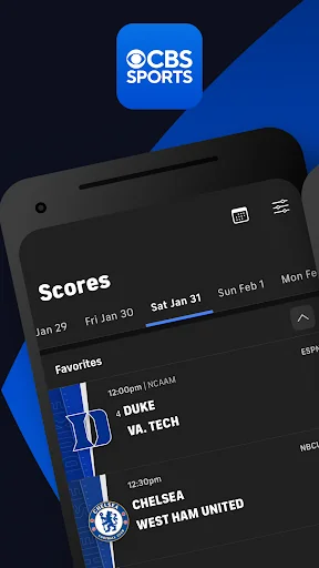 CBS Sports: Live Scores & News screenshot 1