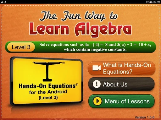 Hands-On Equations 3: Tablet