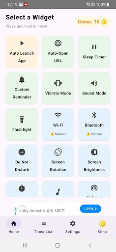 EveryTimer-App Widget auto run