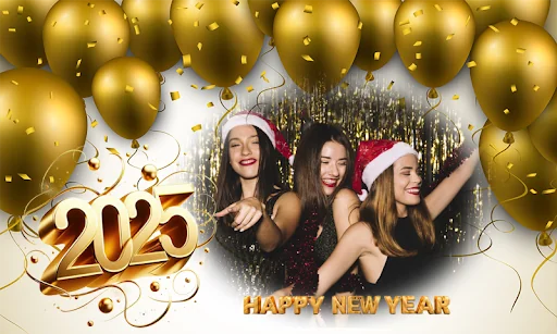 New year photo frame 2025