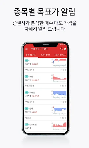 증권사 추천주 증권사의 주식 매수 매도 분석 알림 screenshot 3