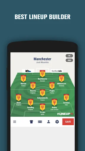 LINEUP11: Football Lineup screenshot 2