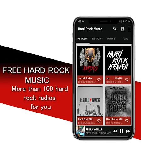 Hard Rock Music app