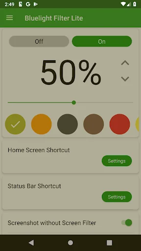 Bluelight Filter Lite screenshot 2