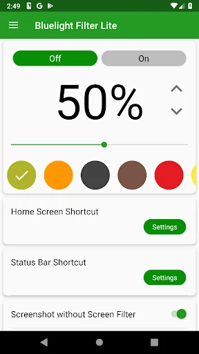 Bluelight Filter Lite screenshot 3