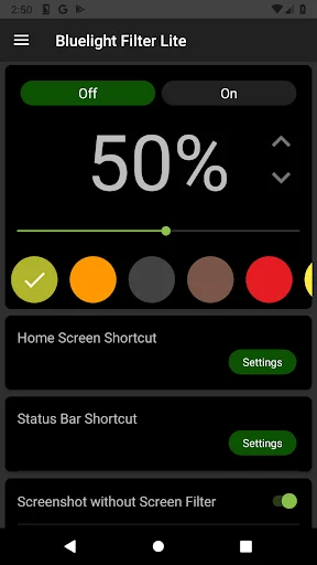 Bluelight Filter Lite screenshot 4