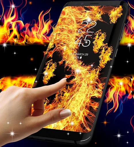 Fire flames live wallpaper screenshot 4