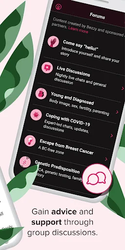 Bezzy Breast Cancer screenshot 2