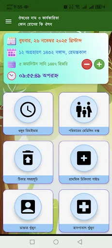 ঔষধের নাম ও কার্যকারিতা