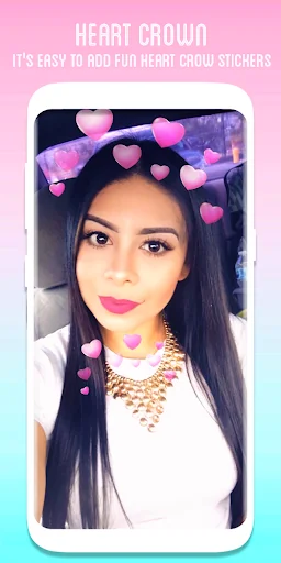 Heart Crown Face Camera screenshot 1
