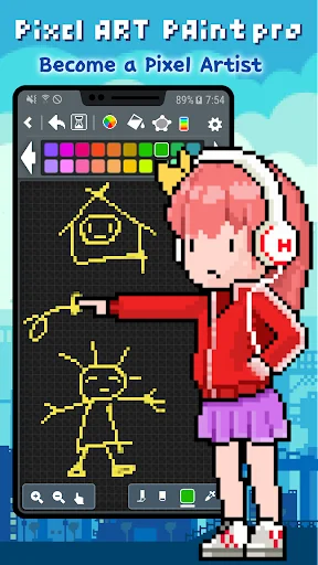 Pixelart paint Pro screenshot 1